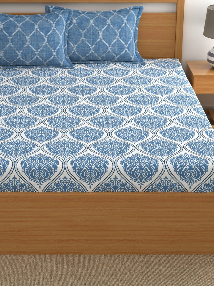 Home Ecstasy 100% Cotton Ethnic Bedsheet Set