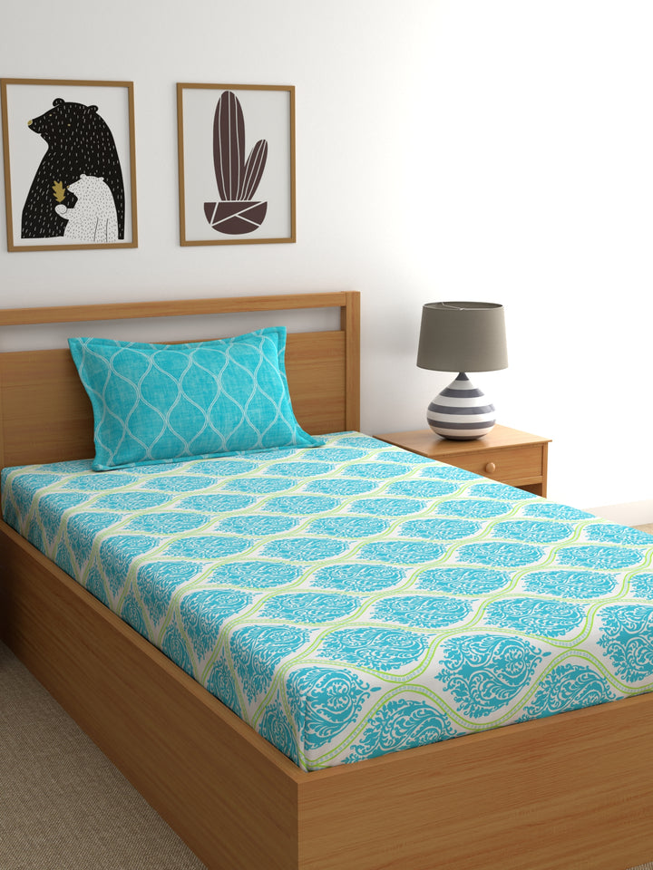 Home Ecstasy 100% Cotton Ethnic Bedsheet Set