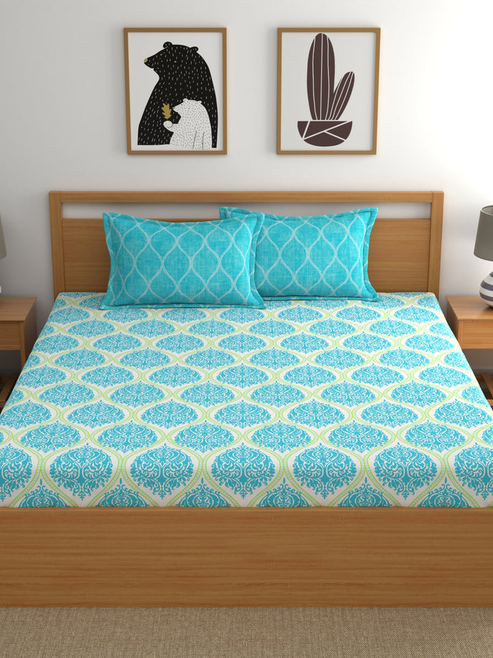 Home Ecstasy 100% Cotton Ethnic Bedsheet Set