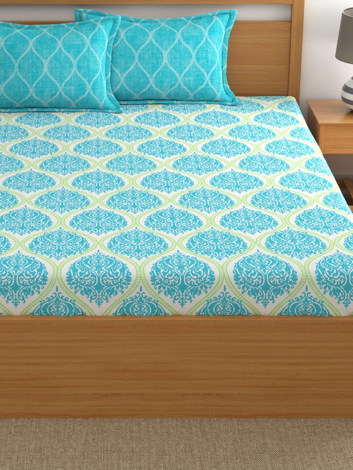 Home Ecstasy 100% Cotton Ethnic Bedsheet Set
