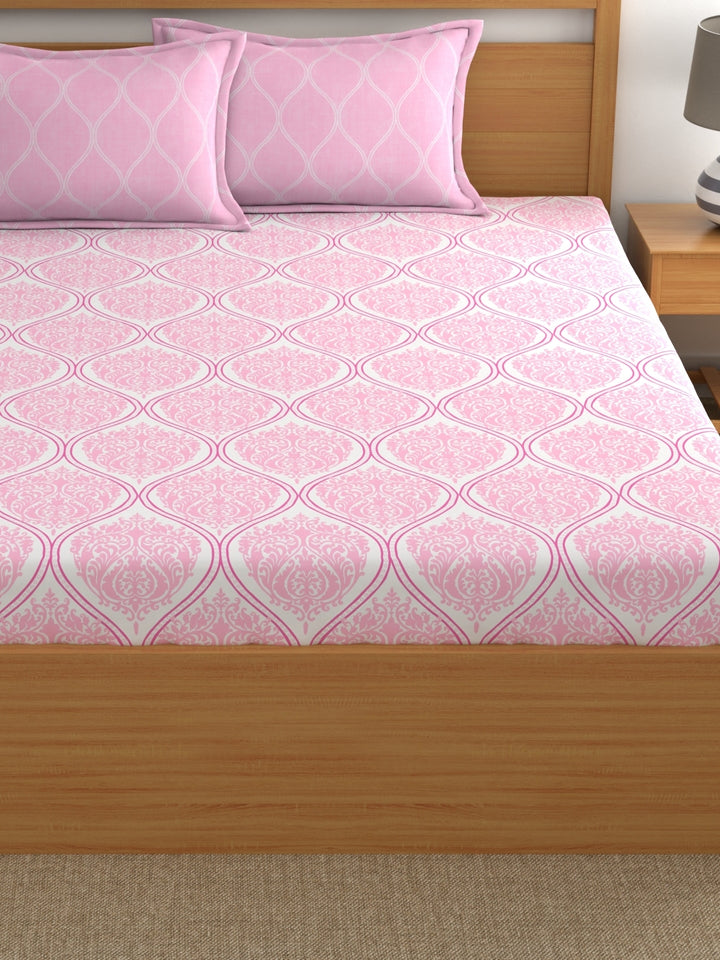 Home Ecstasy 100% Cotton Ethnic Bedsheet Set