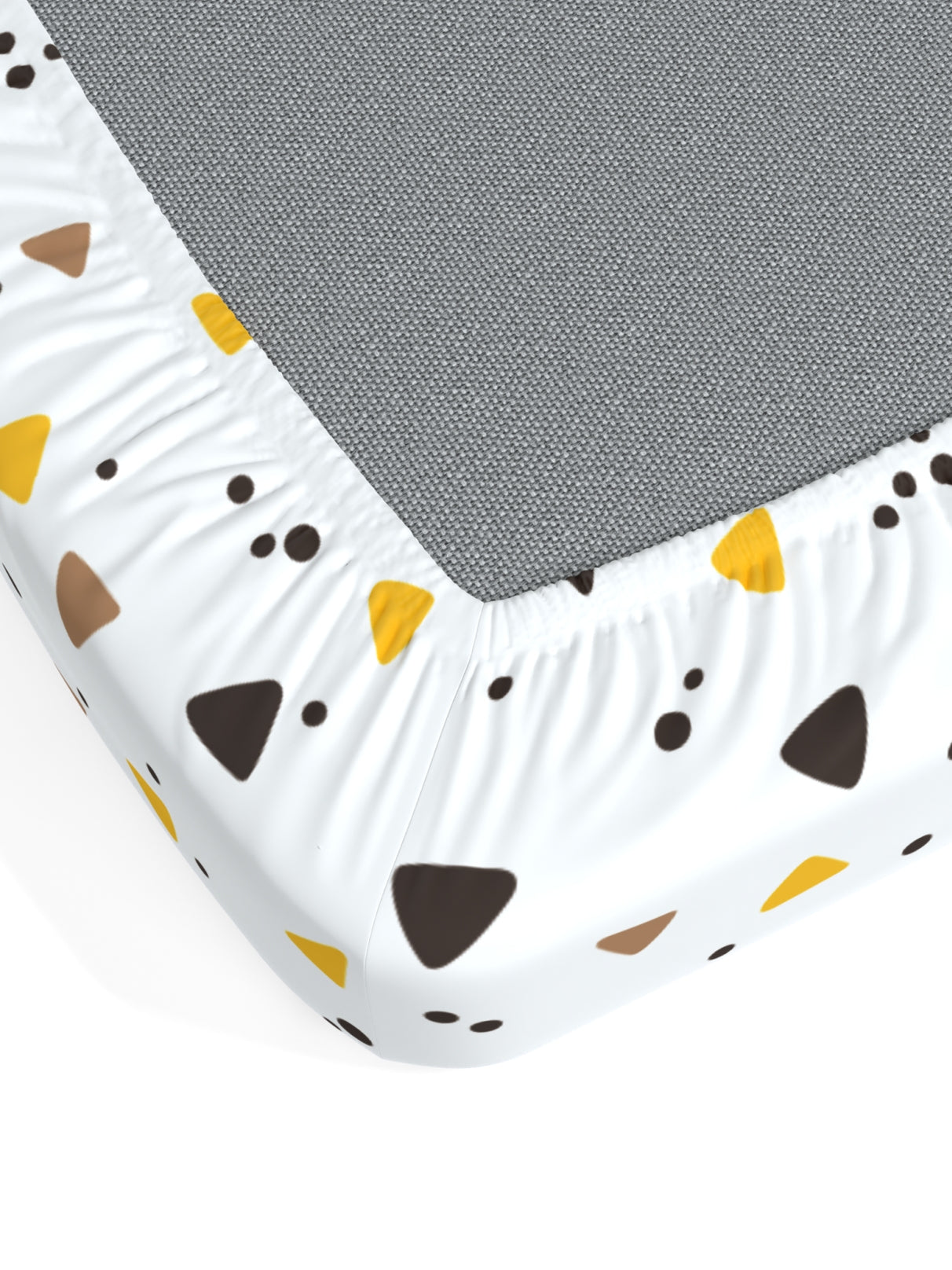 Home Ecstasy 100% Cotton Abstract Bedsheet Set | 140 TC | Mustard