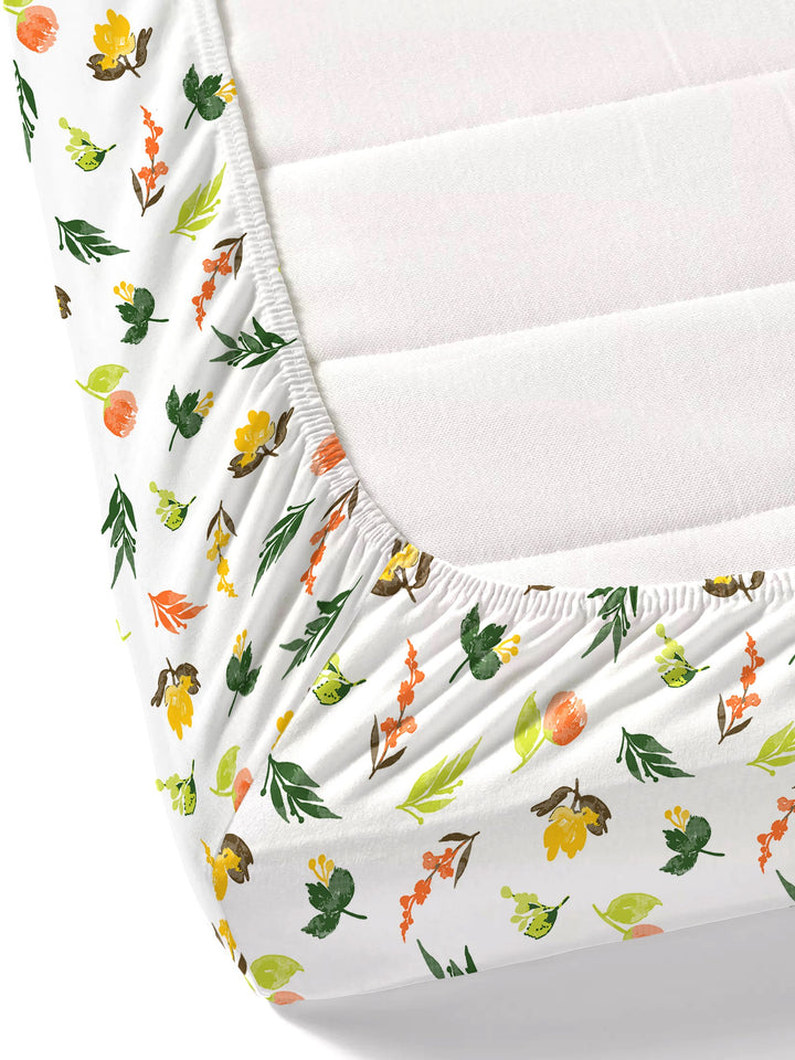 Home Ecstasy 100% Cotton Bedsheets | 140 TC | Yellow