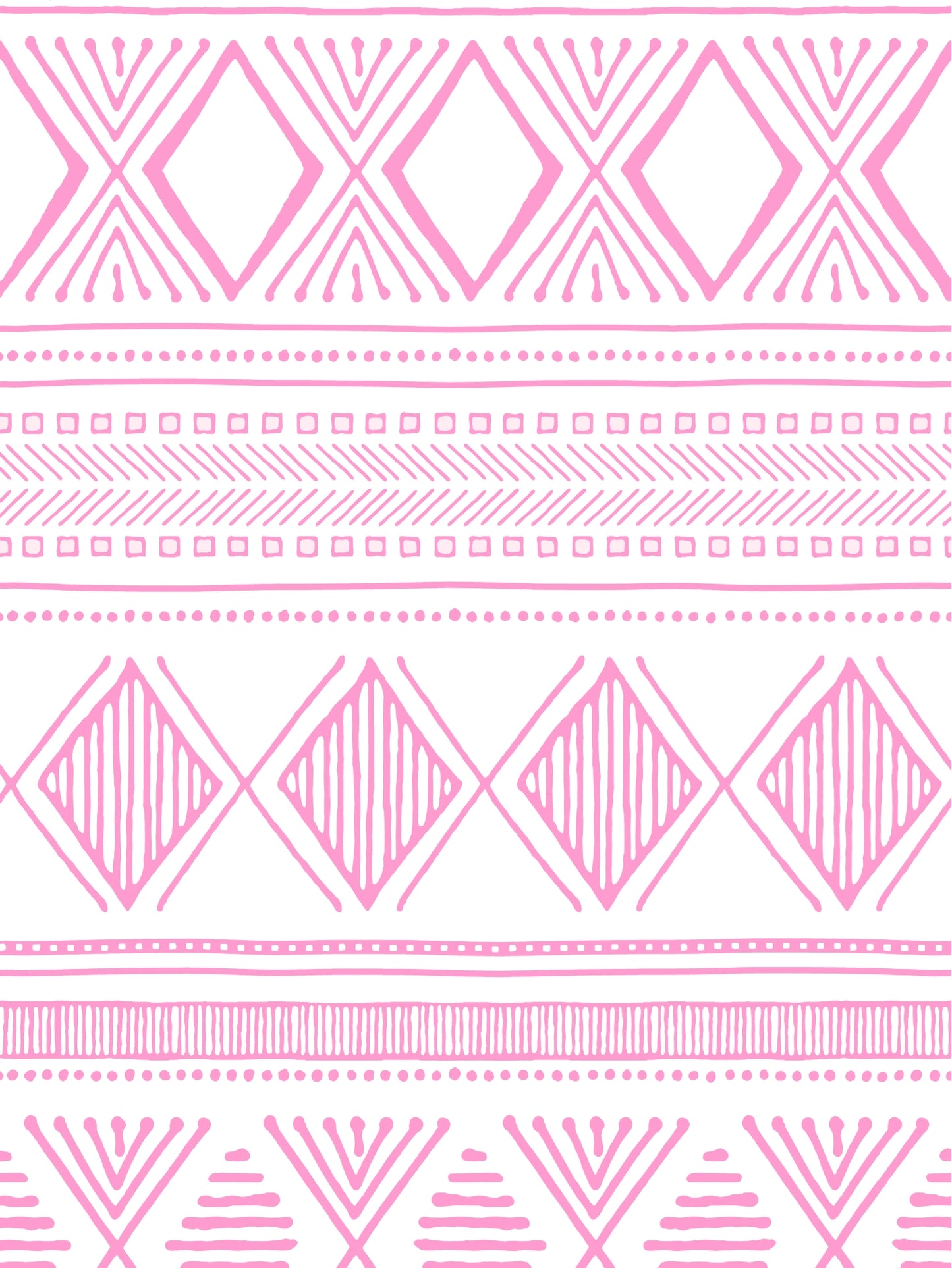 Home Ecstasy 100% Cotton Geometric Bedsheet Set | 140 TC | Light Pink