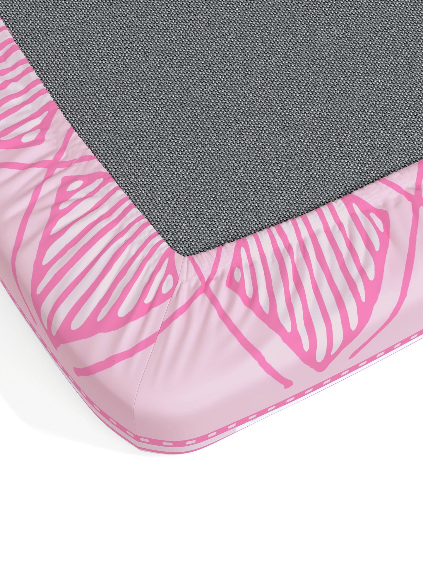 Home Ecstasy 100% Cotton Geometric Bedsheet Set | 140 TC | Light Pink