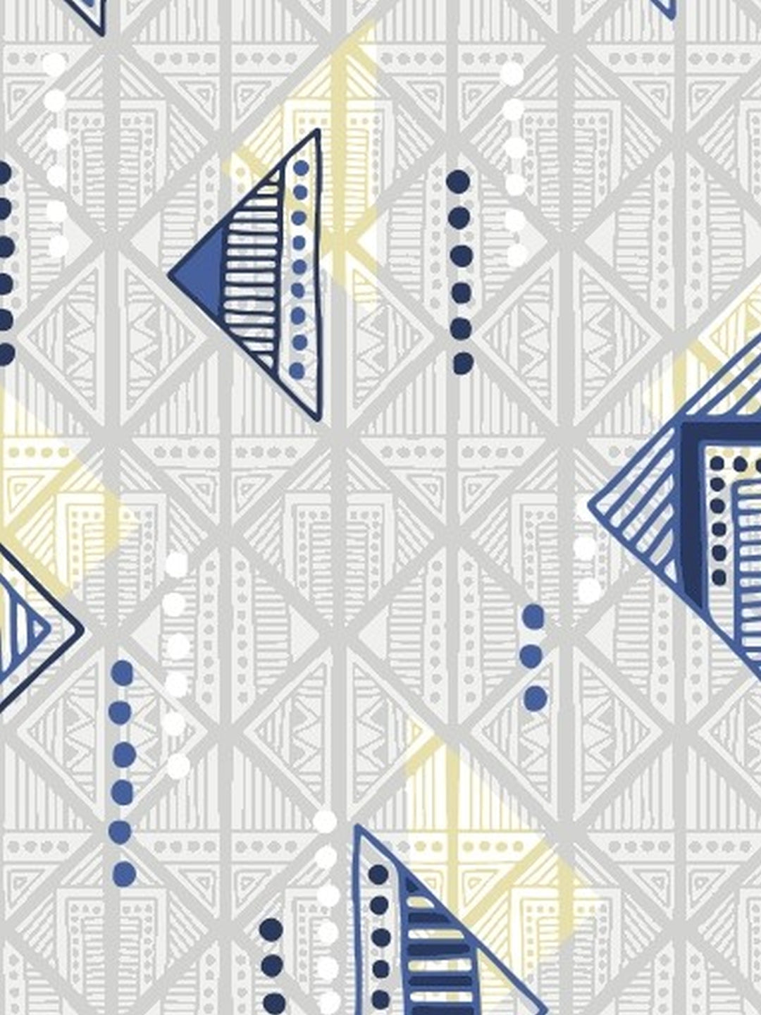 Home Ecstasy 100% Cotton Geometric Bedsheet Set | 140 TC | Blue