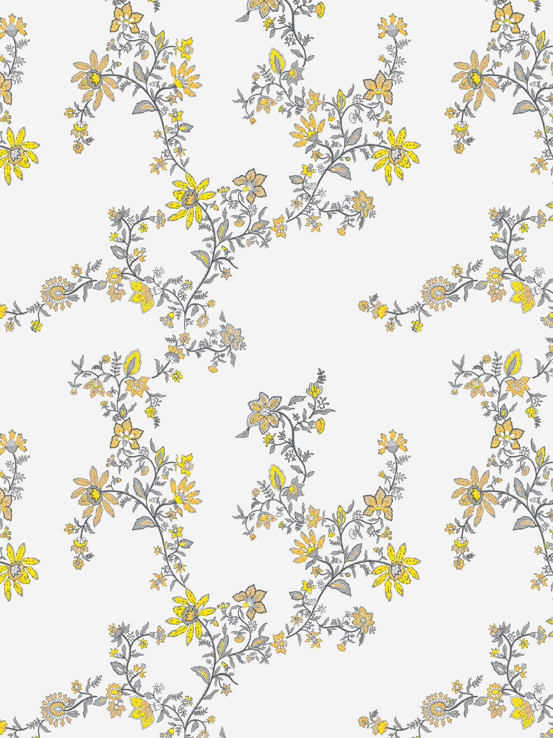 Home Ecstasy 100% Cotton Floral Bedsheets | 140 TC | Grey