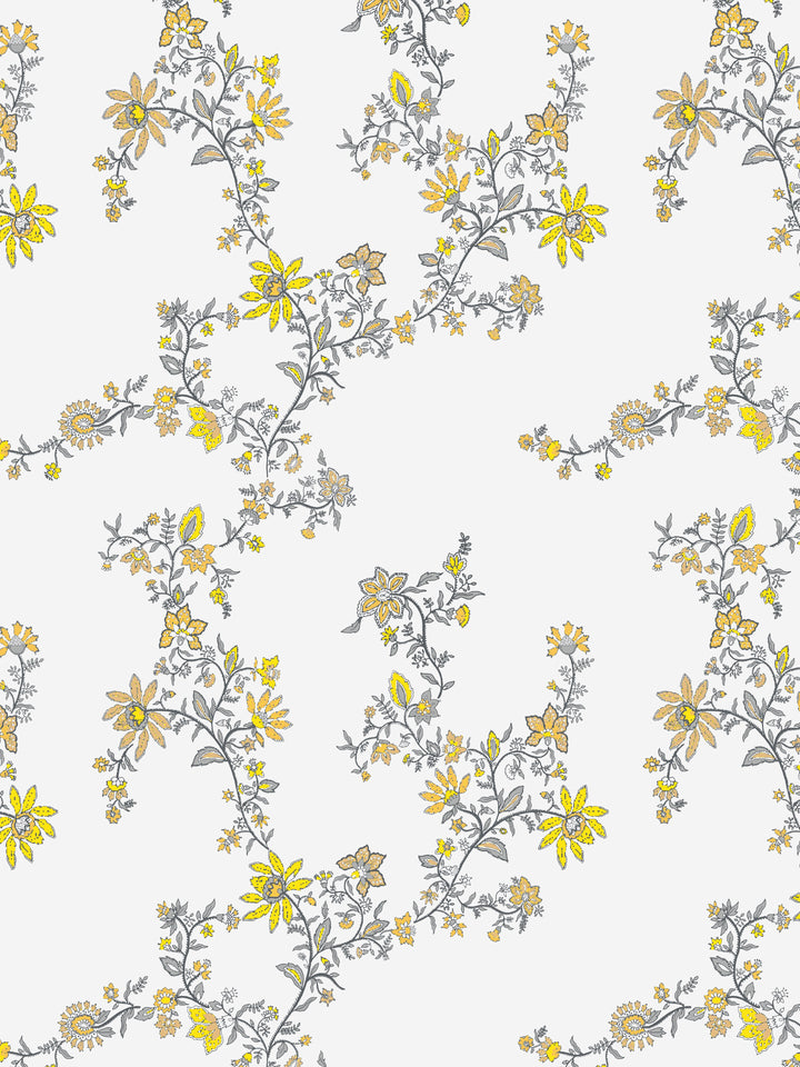Home Ecstasy 100% Cotton Floral Bedsheets | 140 TC | Grey