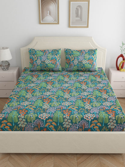 Dreamscape 100% Cotton Bedsheets | 140 TC | Multicolour