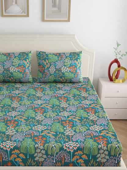 Dreamscape 100% Cotton Bedsheets | 140 TC | Multicolour