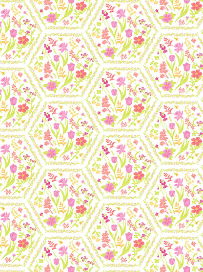 Dreamscape 100% Cotton Floral Bedsheet Set | 140 TC | Pink