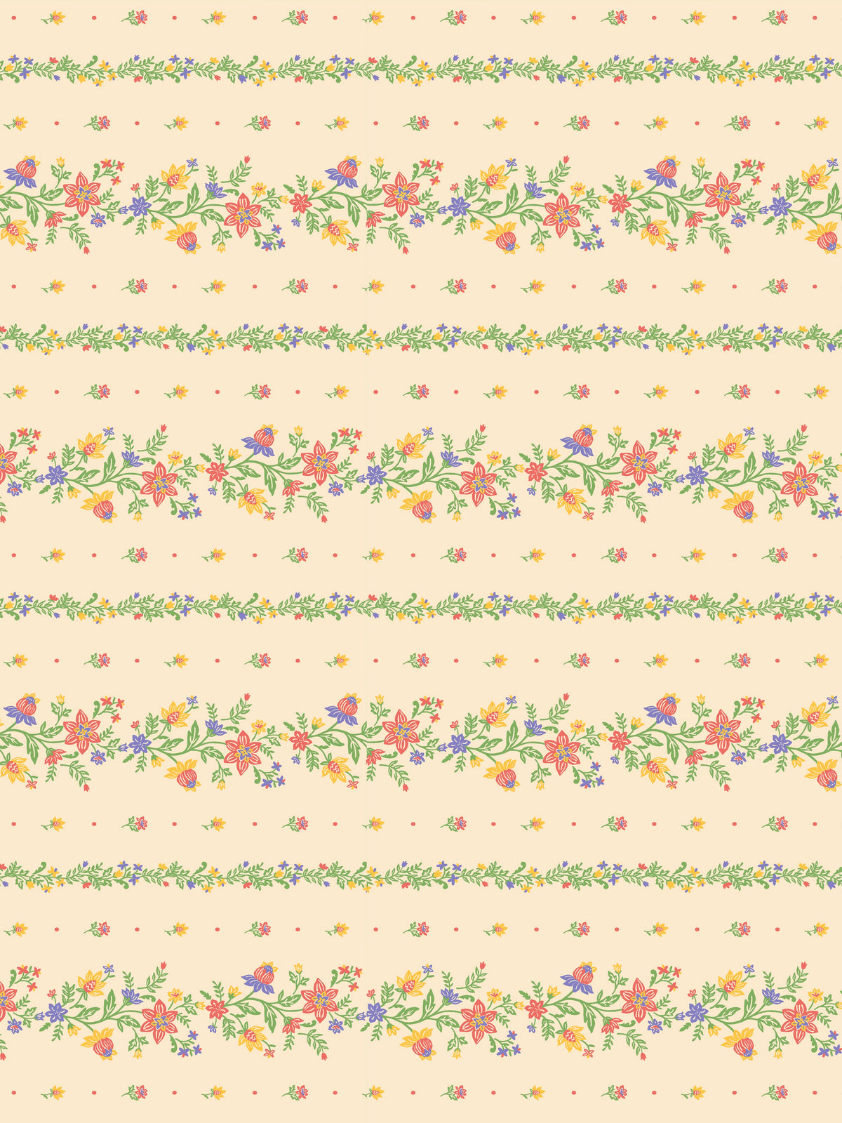 Dreamscape 100% Cotton 140 TC Floral Bedsheet Set - Colour: Beige