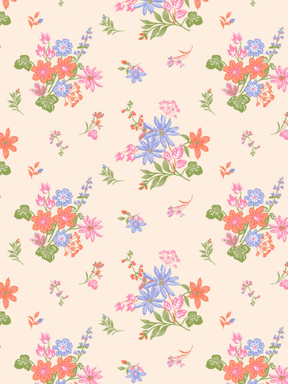 Dreamscape 100% Cotton 140 TC Floral Bedsheet Set - Colour: Pink