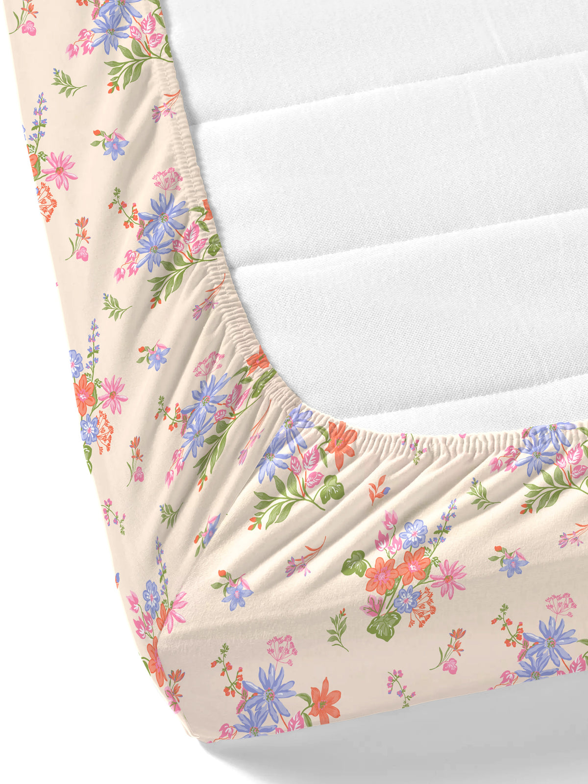 Dreamscape 100% Cotton 140 TC Floral Bedsheet Set - Colour: Pink