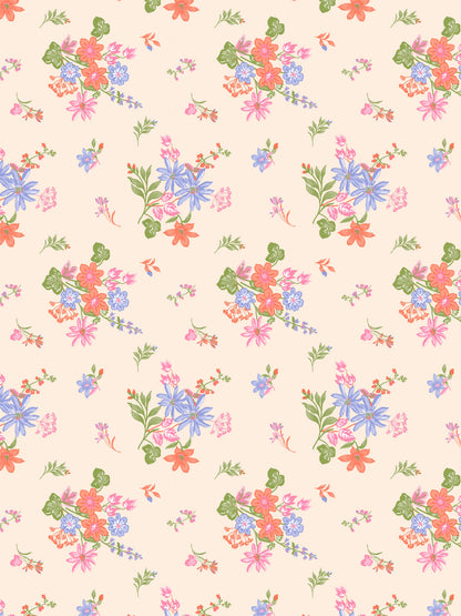 Dreamscape 100% Cotton 140 TC Floral Bedsheet Set - Colour: Pink