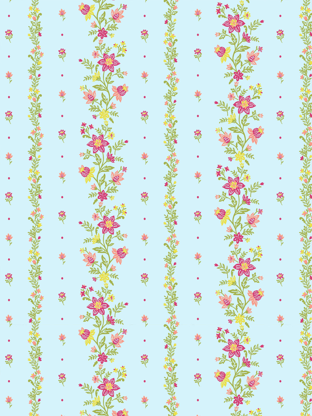 Dreamscape 100% Cotton 140 TC Floral Bedsheet Set - Colour: Light Blue