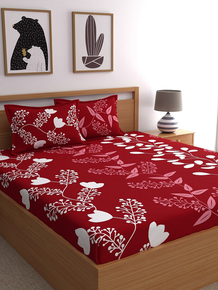 Home Ecstasy 100% Cotton Floral Bedsheet Set