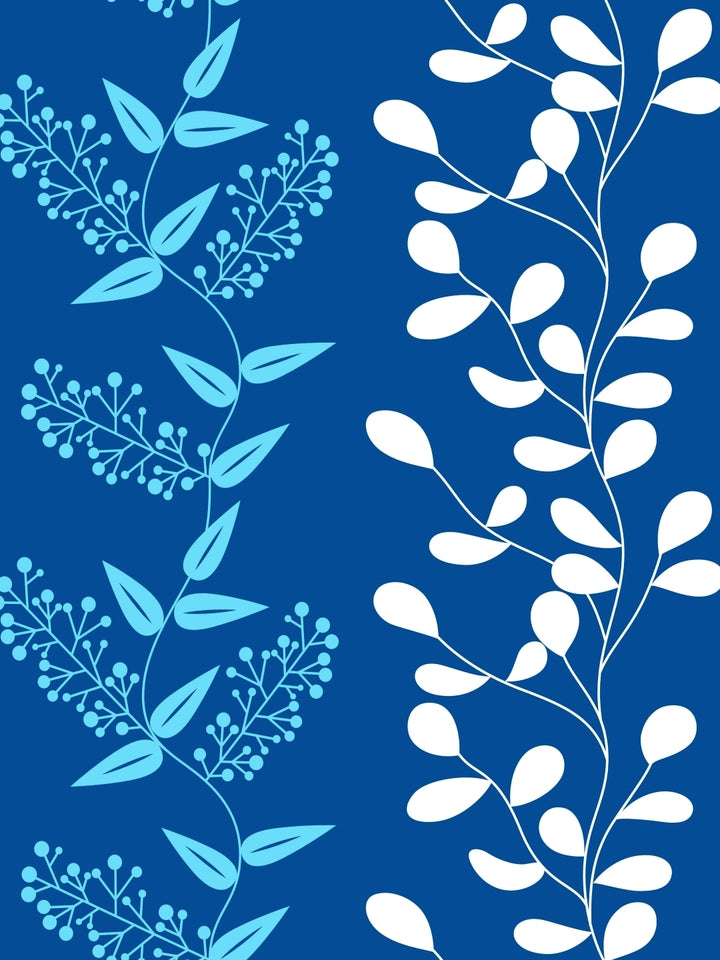 Home Ecstasy 100% Cotton Floral Bedsheet Set | 140 TC | Blue
