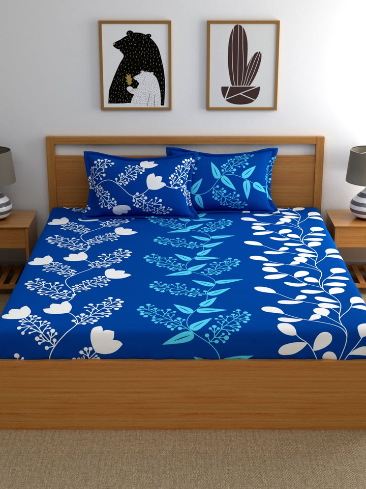 Home Ecstasy 100% Cotton Floral Bedsheet Set