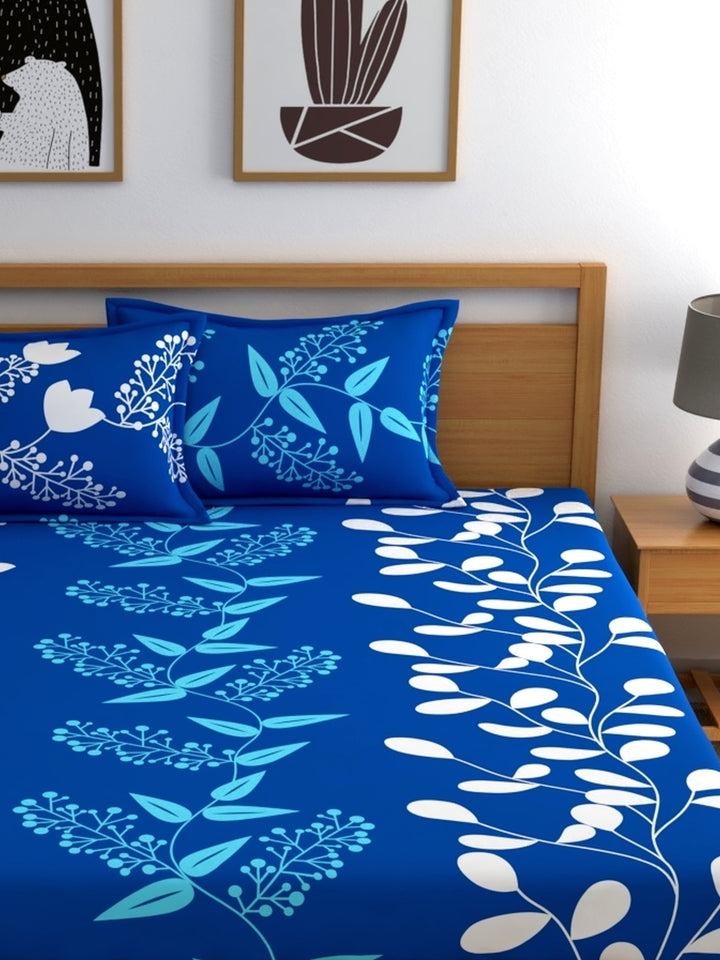 Home Ecstasy 100% Cotton Floral Bedsheet Set