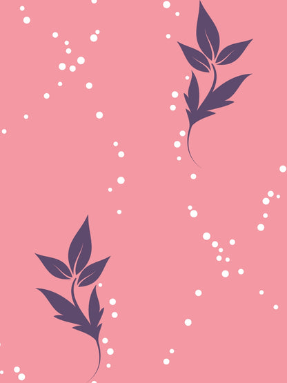Home Ecstasy 100% Cotton Floral Bedsheet Set | 140 TC | Light Pink