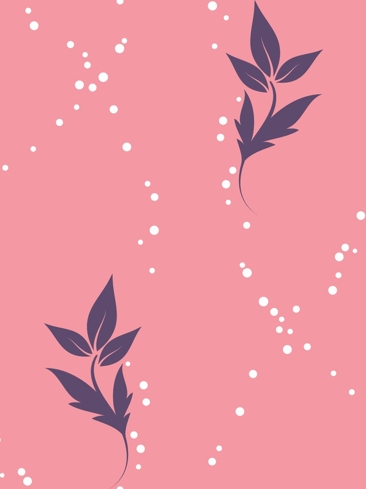 Home Ecstasy 100% Cotton Floral Bedsheet Set | 140 TC | Light Pink