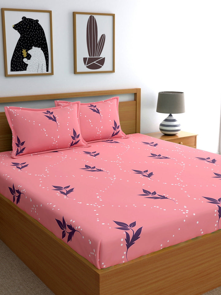 Home Ecstasy 100% Cotton Floral Bedsheet Set