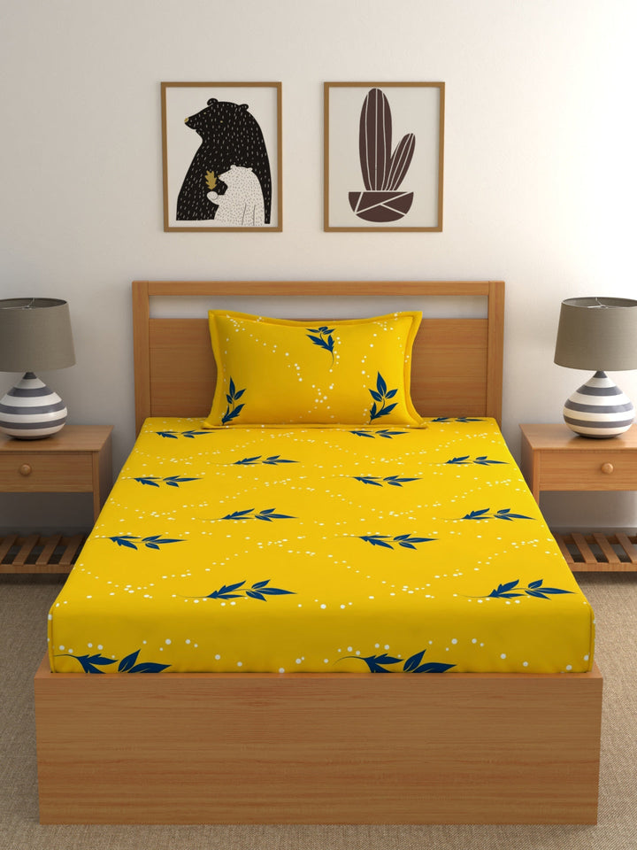 Home Ecstasy 100% Cotton Floral Bedsheet Set