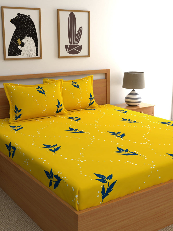 Home Ecstasy 100% Cotton Floral Bedsheet Set