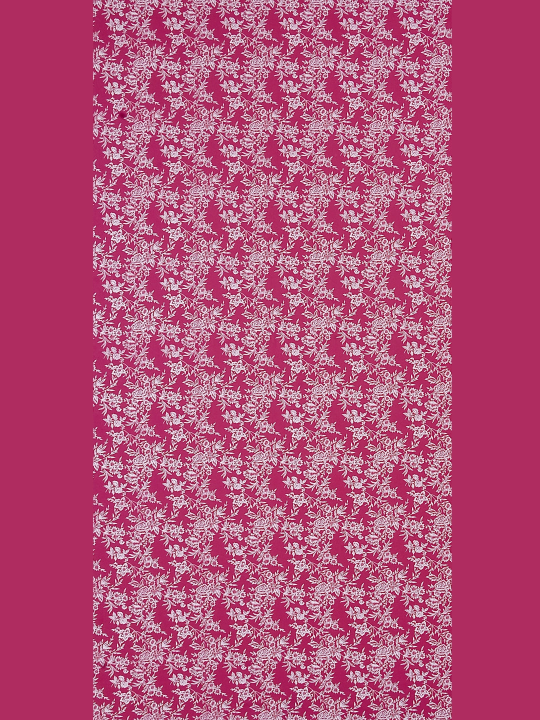 Home Ecstasy 100% Cotton Floral Bedsheet Set | 140 TC | Dark Pink