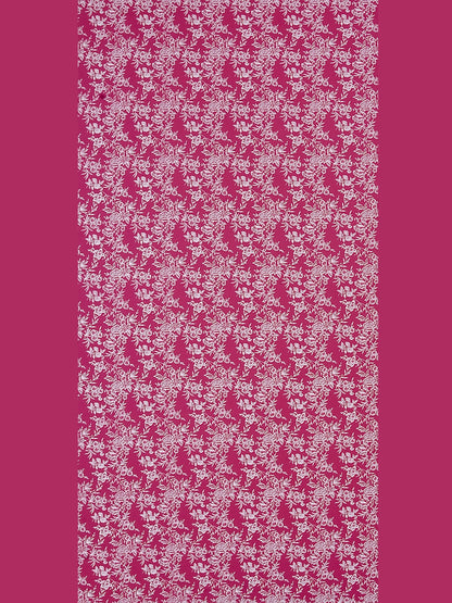 Home Ecstasy 100% Cotton Floral Bedsheet Set | 140 TC | Dark Pink