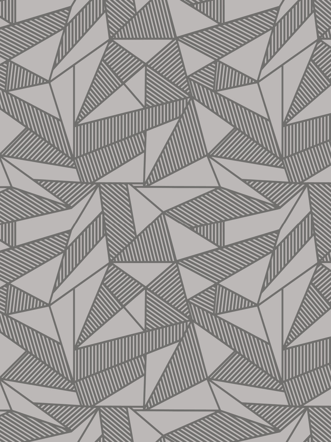 Home Ecstasy 100% Cotton Geometric Bedsheet Set | 140 TC | Grey