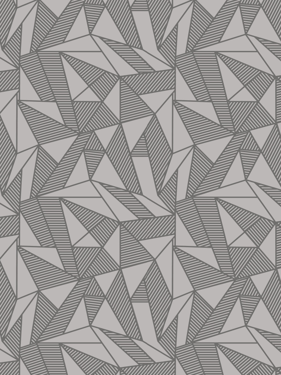 Home Ecstasy 100% Cotton Geometric Bedsheet Set | 140 TC | Grey