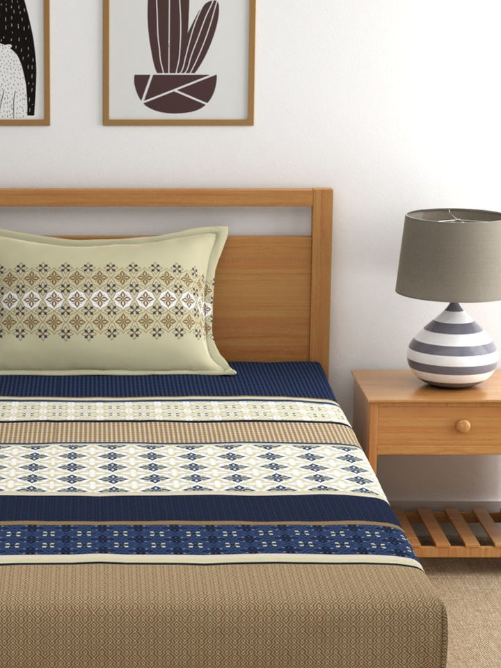 Home Ecstasy 100% Cotton Ethnic Bedsheet Set