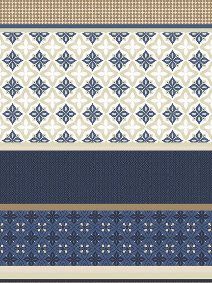 Home Ecstasy 100% Cotton Ethnic Bedsheet Set | 140 TC | Blue