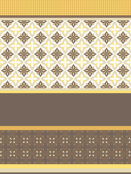 Home Ecstasy 100% Cotton Ethnic Bedsheet Set | 140 TC | Mustard
