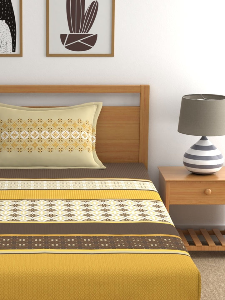 Home Ecstasy 100% Cotton Ethnic Bedsheet Set