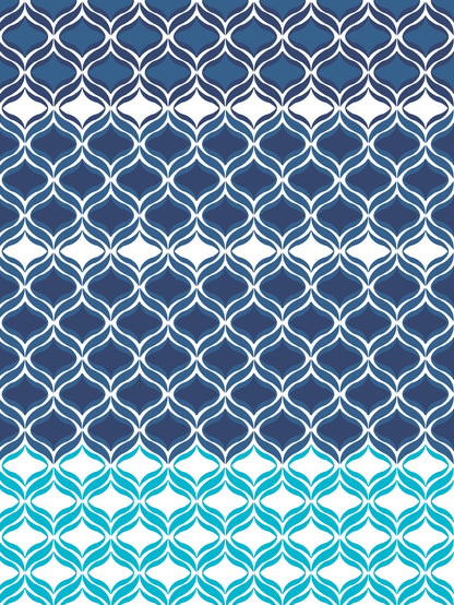 Home Ecstasy 100% Cotton Abstract Bedsheet Set | 140 TC | Blue