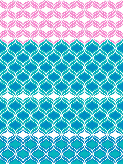 Home Ecstasy 100% Cotton Abstract Bedsheet Set | 140 TC | Teal Blue