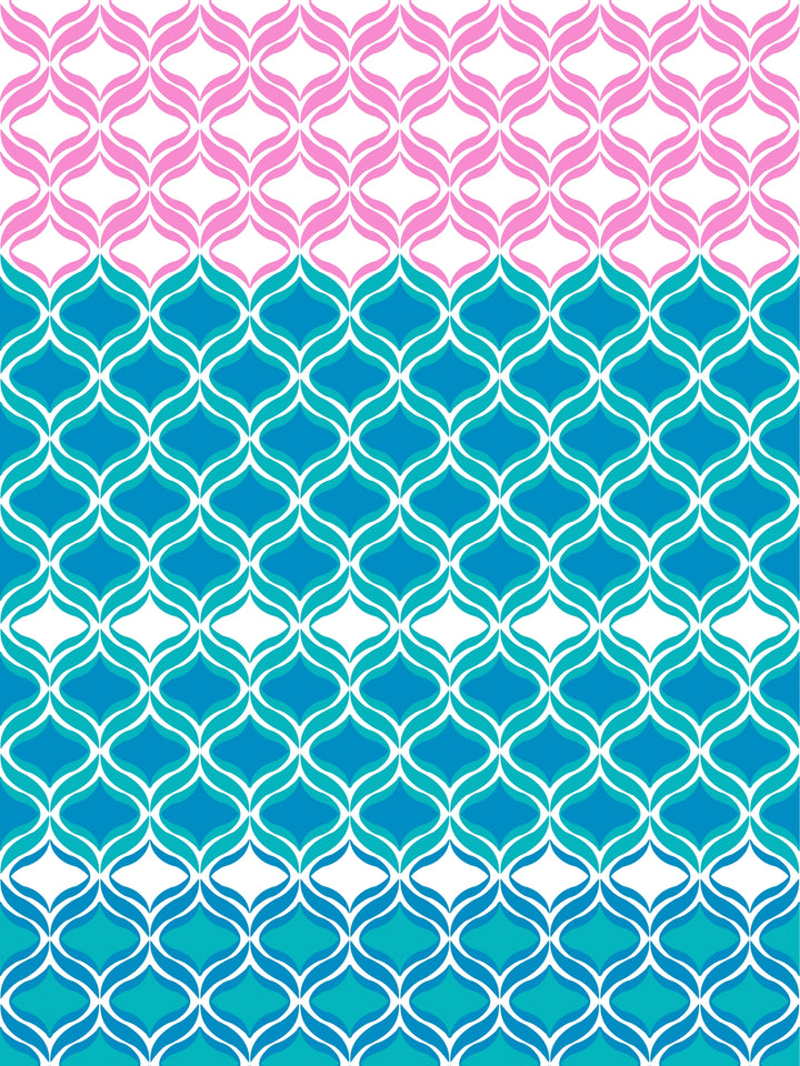 Home Ecstasy 100% Cotton Abstract Bedsheet Set | 140 TC | Teal Blue