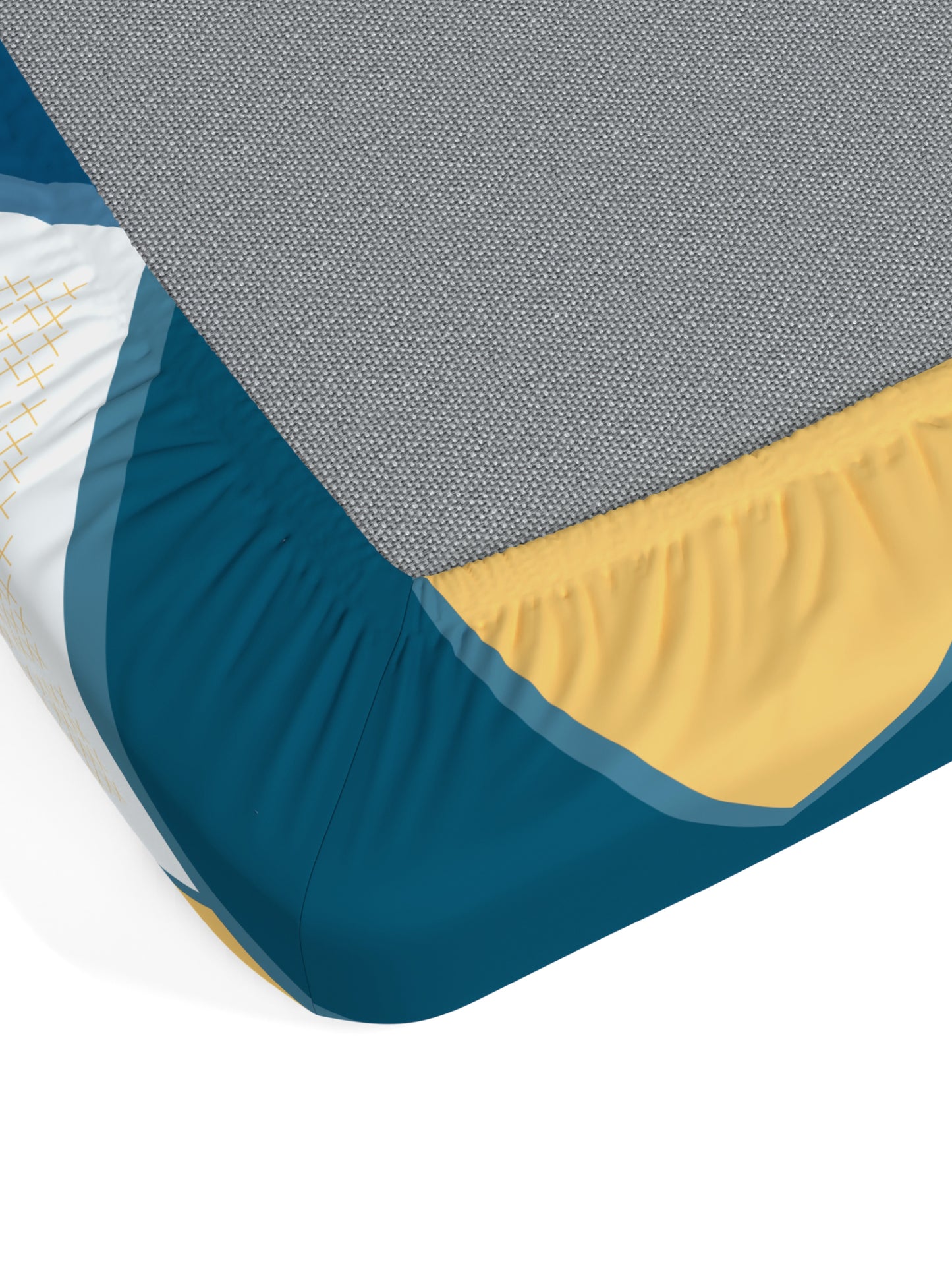 Home Ecstasy 100% Cotton Geometric Bedsheet Set | 140 TC | Navy Blue