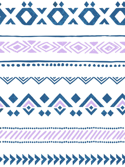 Home Ecstasy 100% Cotton Geometric Bedsheet Set | 140 TC | Purple