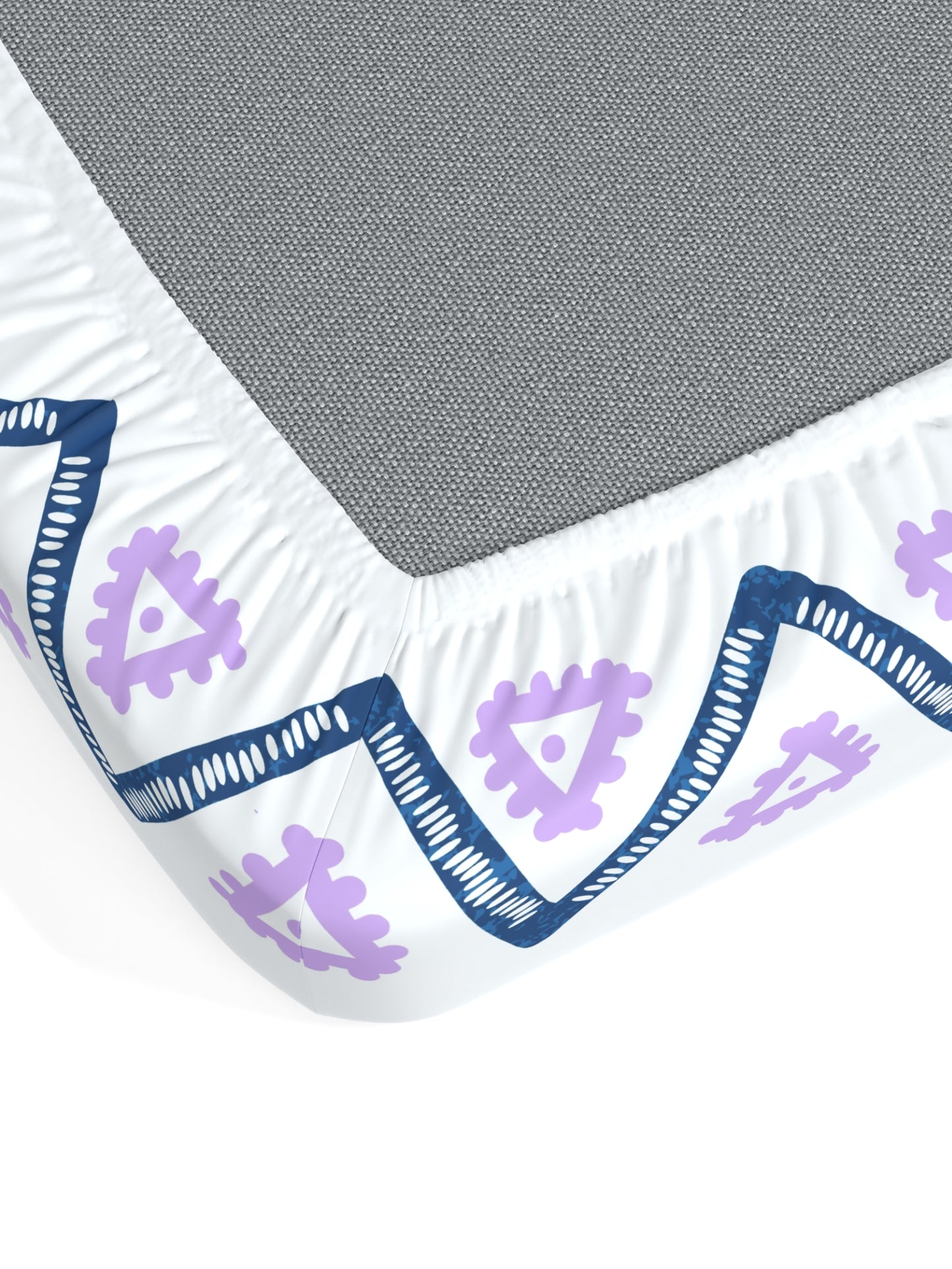 Home Ecstasy 100% Cotton Geometric Bedsheet Set | 140 TC | Purple