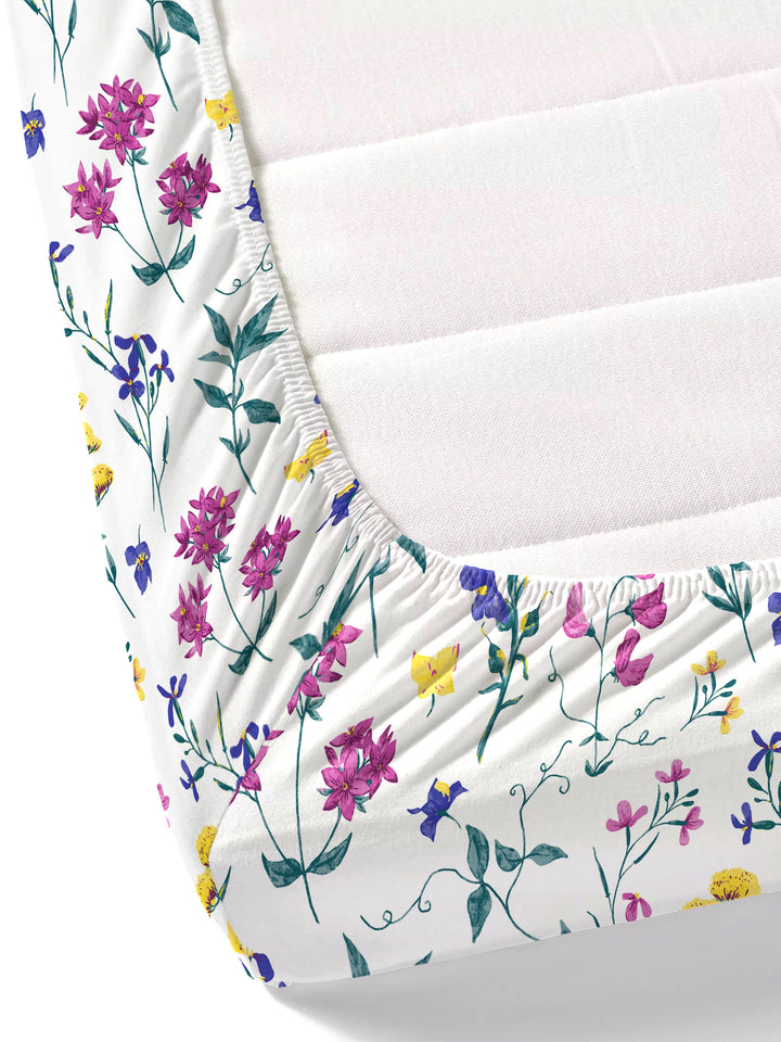 Home Ecstasy 100% Cotton 140TC Bedsheets, Floral