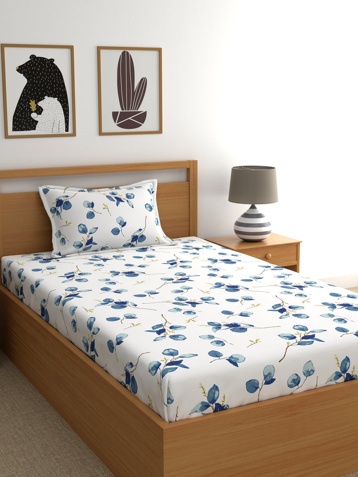 Home Ecstasy 100% Cotton Floral Bedsheet Set