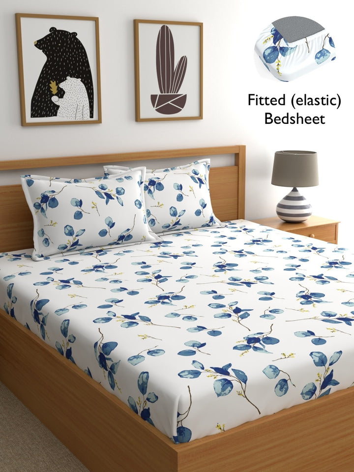 Home Ecstasy 100% Cotton Floral Bedsheet Set