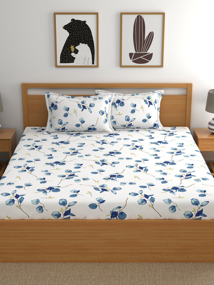 Home Ecstasy 100% Cotton 140TC Bedsheets, Floral