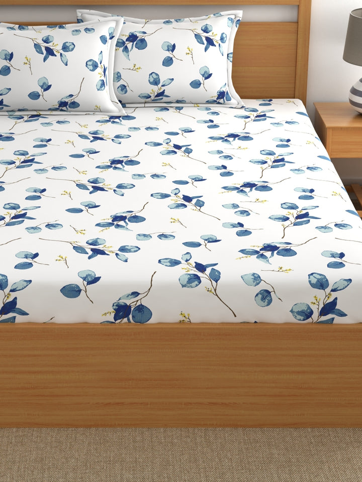 Home Ecstasy 100% Cotton 140TC Bedsheets, Floral