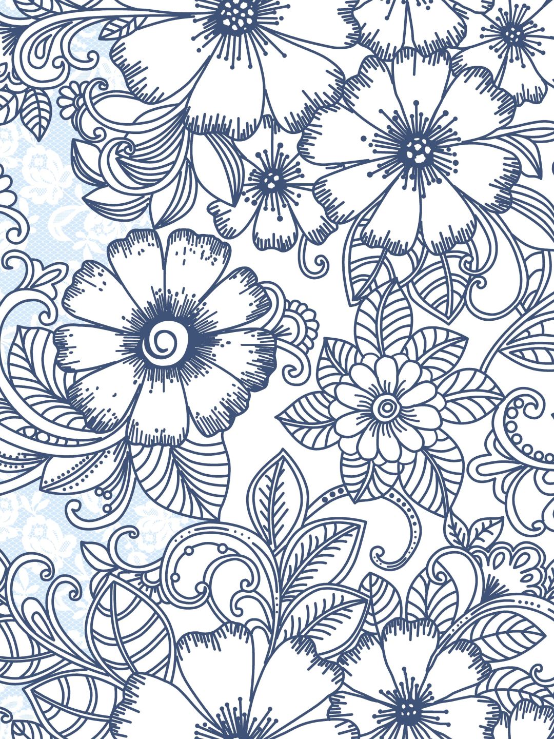 Home Ecstasy 100% Cotton Floral Bedsheet Set | 140 TC | Blue