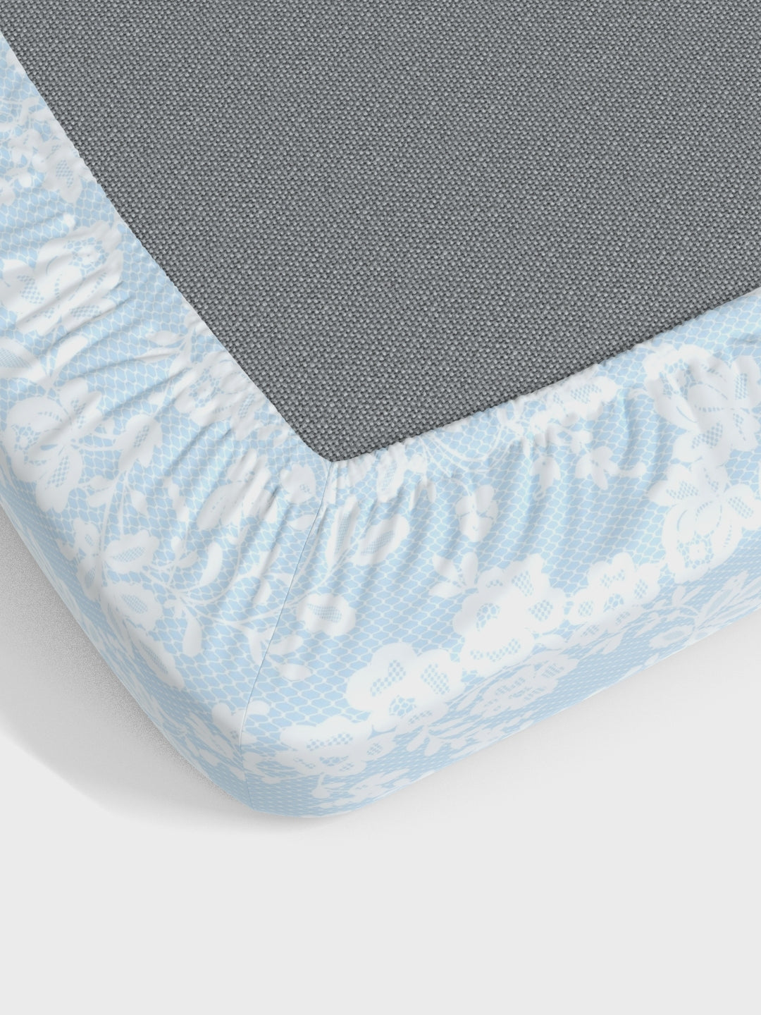 Home Ecstasy 100% Cotton Floral Bedsheet Set | 140 TC | Blue